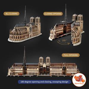 Bộ xếp hình 3D nhà thờ Đức Bà Paris Cubic Fun MC054H
