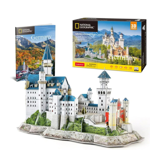 Bộ xếp hình 3D lâu đài Neuschwanstein Cubic Fun MC062H