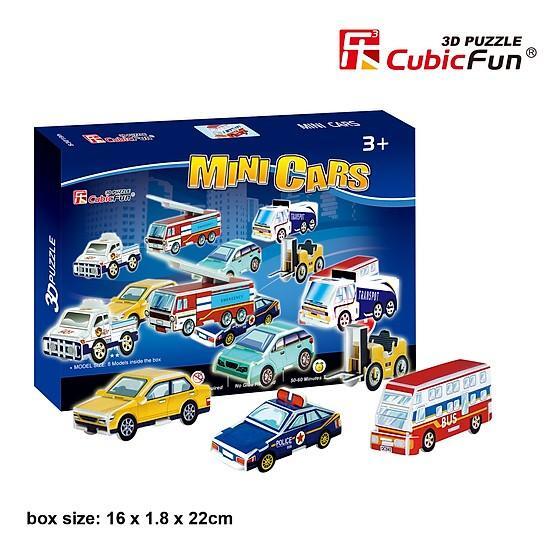Bộ xếp hình 3D xe hơi Mini Cars Cubic Fun S3019H