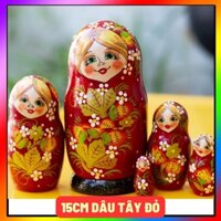 (CỰC CUTE) BỘ BÚP BÊ NGA MATRYOSHKA 5 LỚP 15CM DÂU TÂY QUÀ LƯU NIỆM NGA CỰC DỄ THƯƠNG GIÁ TỐT NHẤT