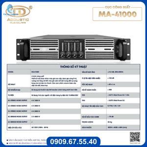 Cục đẩy 4 kênh TD Acoustic MA41000