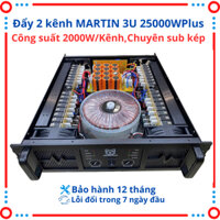Cục đẩy công suất 2 Kênh 3U MARTIN model 25000WPlus chuyên sub kép coil,nguồn đồng.chuyên dùng cho loa sự kiện.