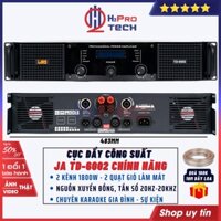 Cục Đẩy Công Suất 2 Kênh JA TD-6002 Chính Hãng 1800W-Nguồn Xuyến-Karaoke Gia Đình, Sự Kiện, Tặng 10M Dây Loa-H2pro Tech