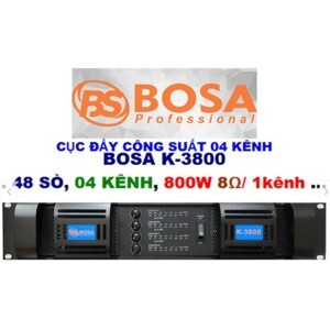 Cục đẩy công suất 4 kênh Bosa K3800