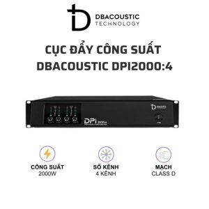 Cục đẩy công suất 4 kênh DBacoustic DPi 2000:4