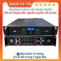 Cục đẩy công suất 4 kênh JBL Model-12004 80 sò và cục Đẩy 2 kênh THacoustic-10002 32 sò. Hàng nhập khẩu nguyên chiếc.