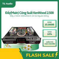 Cục Đẩy Công Suất, đẩy 2 kênh kenwood 2.500, 600w/kênh nguồn đồng