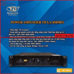 Cục đẩy T.D Acoustic LA-850 Pro