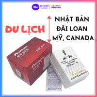 Cục đổi nguồn đi du lịch Nhật Mỹ Đài Loan - Bộ đổi nguồn 220v sang 110v của Nhật - Biến Áp - Bộ đổi nguồn [Singway150]