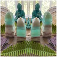 (Cực hiếm)Trụ Caribean Calcite đẹp dùng thanh tẩy, reiki, thiền định
