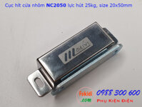 Cục hít cửa nhôm, nam châm hít cửa tủ lực hút 25kg - NC2050