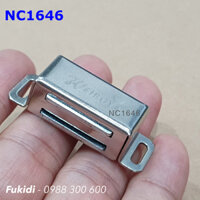 Cục hít cửa nhôm, vỏ inox sáng bóng, KT 16x46mm, lực giữ 10kg - NC1646