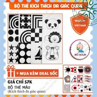 [Cực Hot] Flashcard cho bé, thẻ học Glenn Doman kích thích thị giác cho trẻ sơ sinh Shop Bố Soup (Thẻ đen trắng)