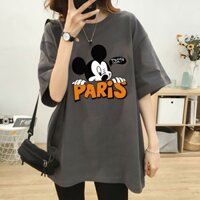 Cực Lớn Kích Thước 150kg Béo mm Top Nữ Phong Cách Phương Tây Rời Plus Béo Plus Kích Thước Áo Thun Tay Ngắn Che Thịt Tất Cả Trận Đấu Mid-Le