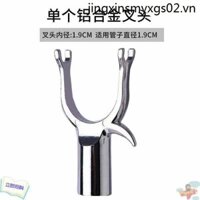 Cực Lớn Thép Không Gỉ Quần Áo Đầu Nĩa Thép Không Gỉ Đầu Nĩa Quần Áo Móc Nĩa Đầu Kim Loại Khẩu Độ 19 Hỗ Trợ Quần Áo Thanh Đầu