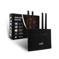 Cục phát wifi 4G 5G không dây WR710 Bộ định tuyến WIFI 4G LTE Modem 4 Ăng-ten ngoài RJ45 WAN LAN có khe cắm thẻ Sim