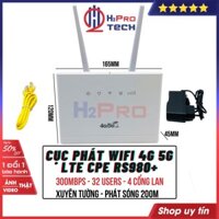 Cục Phát Wifi Từ Sim 4G 5G Lte CPE RS980+ 300Mbps-32 Users-4 Cổng Lan, Cục Phát Wifi Không Dây Di Động-H2Pro Tech