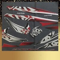 [CỰC RẺ]  Bộ tem AIRBLADE Thái 20011 3 lớp thái lan ( TRẮNG ĐEN )