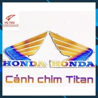 [CỰC RẺ]  Tem Logo Honda Cánh Chim TiTan Lớn - Thương hiệu Universe