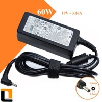 Cục Sạc Bamba  19.5V - 3.16A  (Đầu nhỏ) dùng Cho Laptop Samsung NP900X3,900X4,900X5,905S3,530U2,530U4,535U3,540U