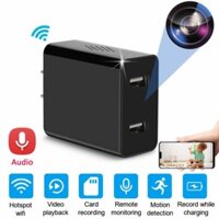 Cục sạc camera wifi 2 chấu Q9 quay phim 1080P