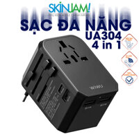 Cục Sạc Đa Năng Wiwu UA304 45W PD 4 in 1, Nhỏ Gọn Khi Đi Du Lịch, Hàng Chính Hãng WiWU