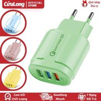 Cục sạc điện thoại nhiều cổng USB màu sắc Macaron cốc sạc cho điện thoại dễ thương cute