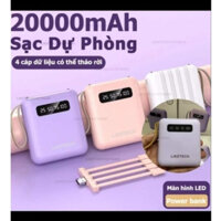 Cục sạc dự phòng 2000mAh tích hợp 4 đầu sạc tiện dụng