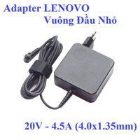 Cục sạc Laptop LENOVO . Adapter Apower for LENOVO 20V-4.5A Vuông Đầu nhỏ (4.0x1.35 mm, Kèm dây nguồn, Box)