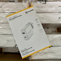 Cục Sạc Nhanh 30W Hàng USA - AlOGIC WCCA30WH - 2 Cổng Sạc - Type C 18W - USB 12W - Sản Phẩm Mới 100% Nguyên Sealbox
