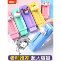 Cục tẩy đẩy kéo cho học sinh tiểu học, không để lại cặn, cục tẩy hoạt hình Kuromi, không độc hại cho trẻ em, cục tẩy bút chì dễ thương cho trẻ mẫu giáo, xóa an toàn với thiết kế giai điệu