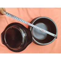 [CỰC TO] Bộ nồi / thố đất cơm trộn mỳ cay, bát phở Donghwa 18cm - 1.500 ml, có đế / không đế