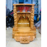 [CỰC VIP GỖ GÕ ĐỎ] Mẫu mới bàn thờ ông địa thần tài gỗ gõ đỏ chạm linh vậy phong thuỷ hút tài lộc cho gia chủ size lớn