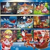 CUFF Giáo Dục Sớm Trò chơi ghép hình giáng sinh Có lợi về trí tuệ Giấy Bộ xếp hình 126 món Sáng Tạo Montessori Đồ chơi xếp hình cho bé Đồ chơi giáo dục
