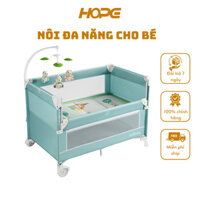 Cũi di động gấp gọn HOPE, nôi cũi vải cho bé gấp gọn đa năng nôi ghép giường bố mẹ tặng màn