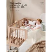 Cũi Khâu Giường Lớn Có Thể Di Chuyển Trẻ Sơ SinhbbGiường Trẻ Em Đa Chức Năng Có Thể Tháo Rời Giường Nối