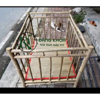 Cũi tre cho bé từ 0-36 tháng kèm chiếu lót sàn(70*90cm cao 85cm)