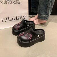 Cui YU XUAN Summer Fun with Hello Kitty: Dép đế dày dễ thương dành cho nữ
