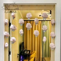 Culi Cloud Mass Door Rèm, 7 Bài Viết 18 Miếng Rèm Treo Cửa, Dây Chia Rèm Dễ Thương Sang Trọng Phong Cách Hàn Quốc Đám Mây Khối Lượng Treo Tua Rua Nữ