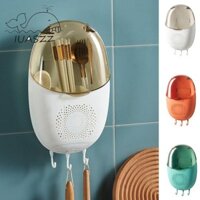 Culi Đũa Lồng, Thoát Nước Treo Tường Đũa Hộp Bảo Quản, Nhựa Chống Bụi Đa Năng Có Nắp Và Móc Bộ Đồ Ăn Bảo Quản Nhà