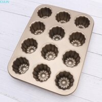 Culin Canele Khuôn Muffin Món Tráng Miệng Máy Nướng Chống Dính Thép Carbon Custard Bánh Chảo