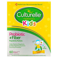 Culturelle Kids Probiotic + Fiber không hương vị cho trẻ từ 1 tuổi trở lên 60 gói đơn