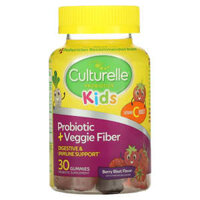 Culturelle Kids Probiotic + Veggie Fiber Gummies Berry Blast 30 Gummies