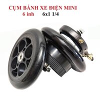 Cụm Bánh Xe Xe Điện Mini 6inh 6x1 1/4