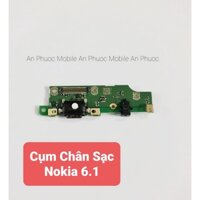 Cụm chân sạc Điện thoại Nokia 6.1 TA  - 1043 hàng Zin tháo máy