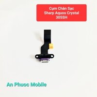 Cụm Chân Sạc Điện thoại Sharp Aquos Crystal 305SH hàng Zin tháo máy