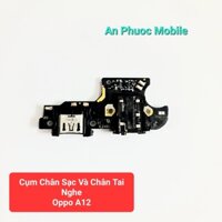 Cụm chân sạc và chân tai nghe Điện thoại Oppo A12 hàng Zin tháo máy
