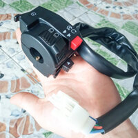 Cùm công tắc điều khiển xe wave bên trái CÓ NÚT PASSING (hàng đẹp)