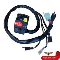 Cùm Công Tắc Domino Bên Trái Bấm Sẵn Giắc Cắm Cho Xe Wave Nhỏ  Như Zin - Có Tích Hợp Nút Hazard Sẵn Trên Cùm