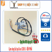 Cụm công tắc gắn xe máy CUB 81 bên trái có CÒI bên phải có TAY PHANH - [Có tặng free cáp sạc nhanh]